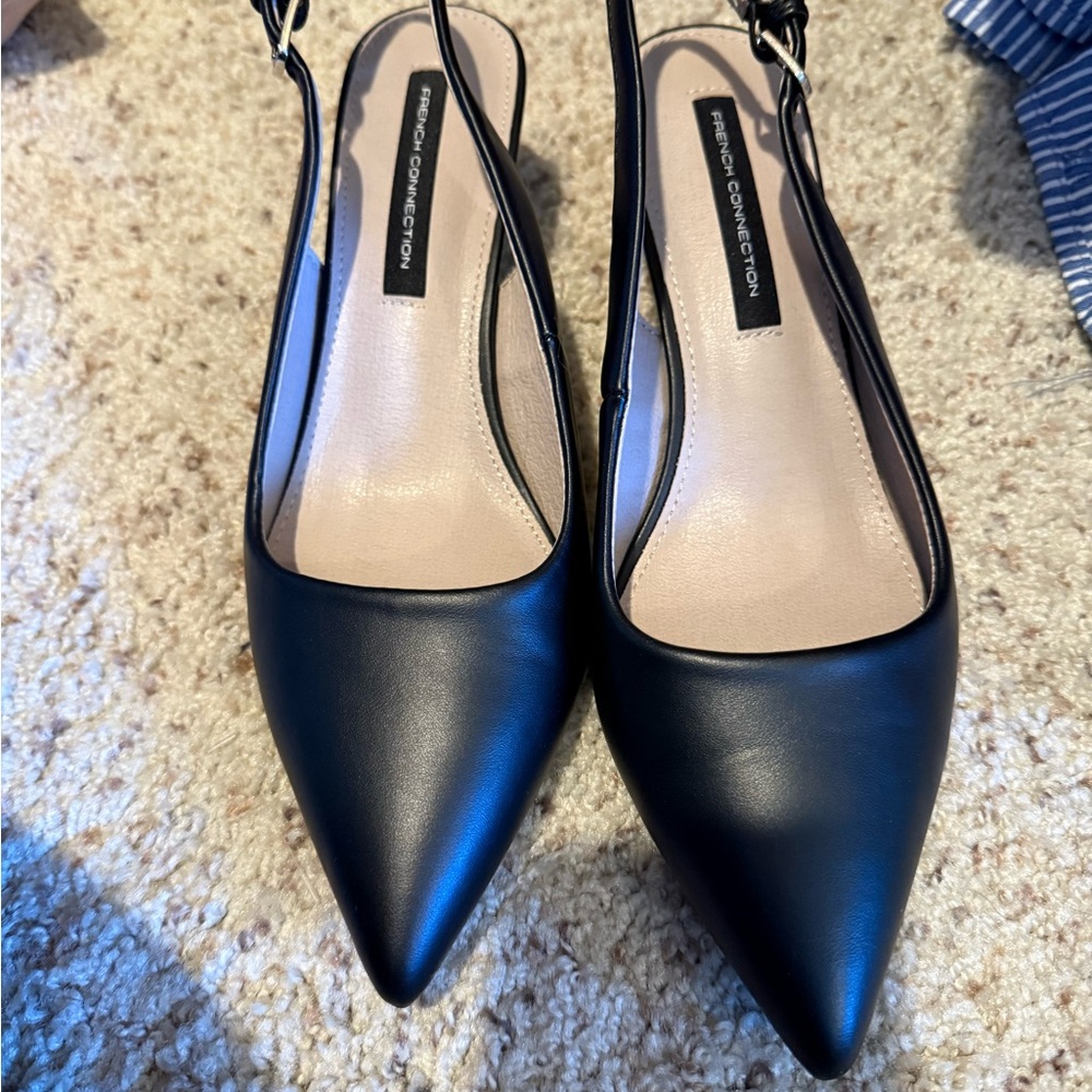 French Connection Elegant Black Pointed Heels